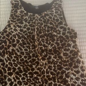 Alfani Leopard Print Sleeveless Camisole - Brown/Black